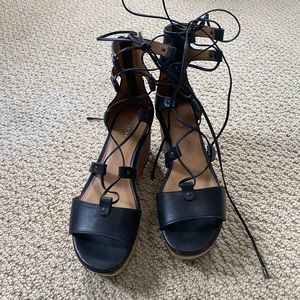 Coach platform sandals